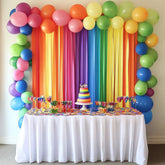 8 Crepe Paper Streamers Rolls, 656ft Pack of Unique 8 Rainbow Streamers Party Decorations, Birthday Streamers, Party Streamers for Wedding Decoration (1.8 inch x 82 ft/Roll)